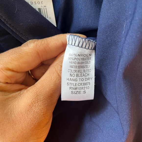 Windsor Navy Blue Spaghetti Strap Back Zip Sleeveless Jogger Style Jumpsuit - Picture 11 of 15